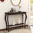 39.4" W Console Table with Storage Shelf and Distinctive Leg Design-1776798795-1776798804