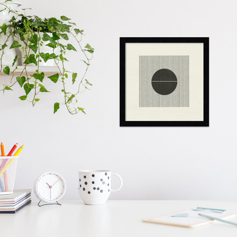 Nyamal " Paper Object No 5 " by The Miuus Studio, 13" H x 13" W, Black