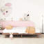 Structure de lit plateforme flottante de conception moderne de couleur noyer-1565646004-1565646006