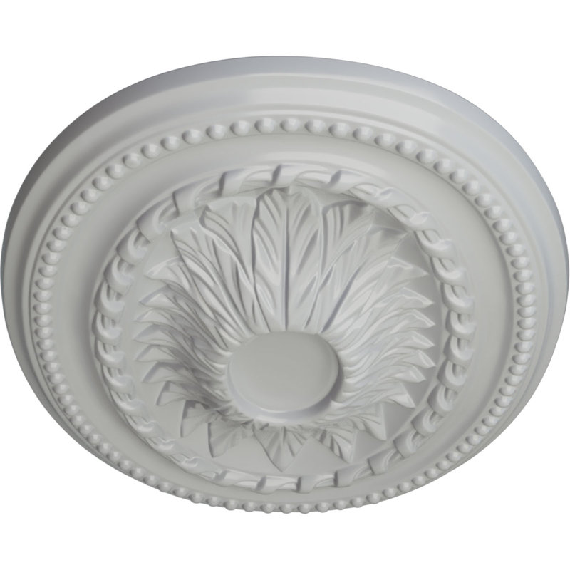 Endurathane Granada Ceiling Medallion, 19"OD x 1 1/2"P (Fits Canopies up to 7 1/8"), Hand-Painted Root Beer Crackle Finish