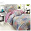 Ensemble de literie réversible pour lit simple TG, courtepointe en patchwork de polyester pour la maison