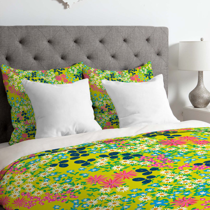Housse de couette Bouck Flower Bed, Housse de couette pour grand lit