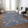 Machine Washable Indoor/Outdoor Cicel ACN1155 Navy Rug