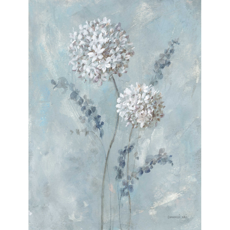 Airy Blooms II, H 48 po x l 36 po, gris