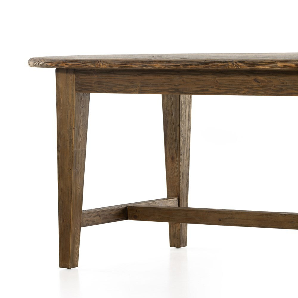 Isadore Solid Wood Dining Table, 30" H x 110.25" L x 35.5" W, Honey Pine