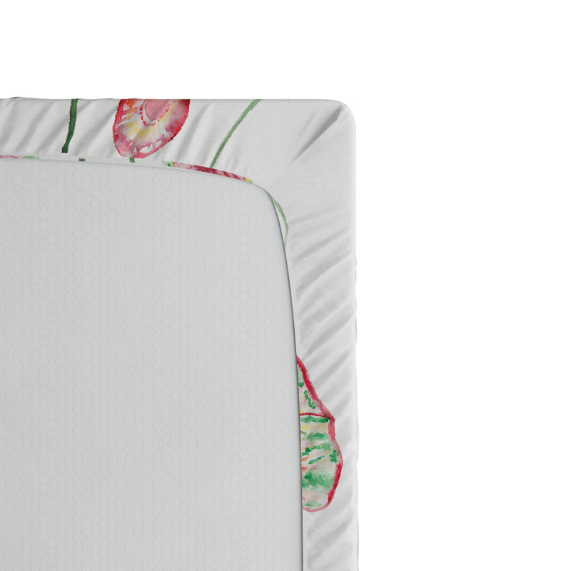 Drap-housse floral/floral, Drap-housse grand