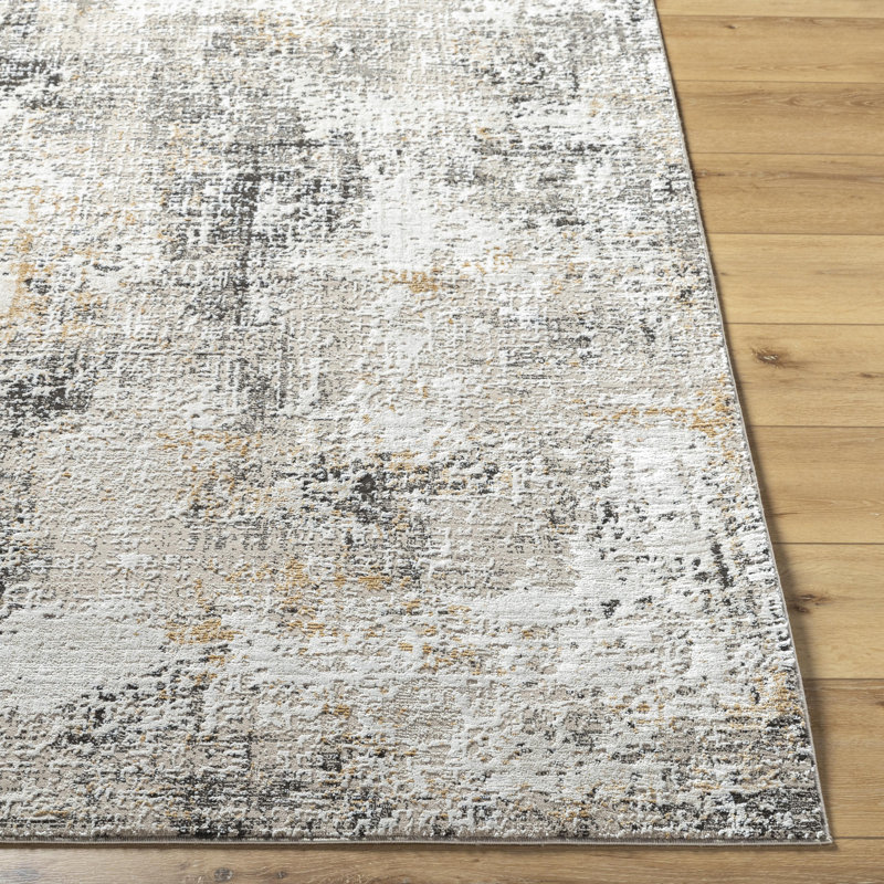 Sutley Abstract Indoor Rug, Rectangle 5'3" x 7'