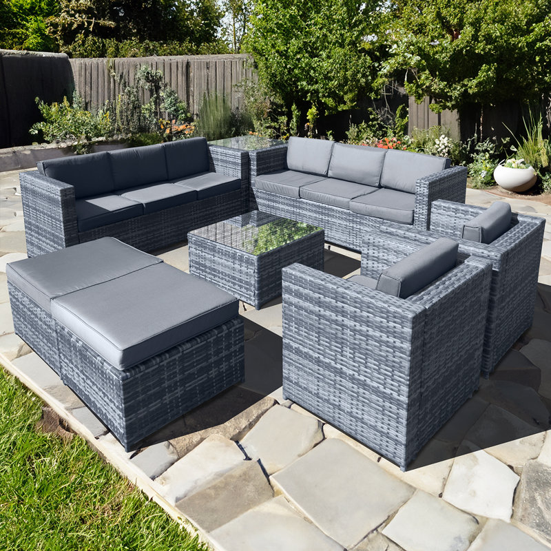 Malta 10 - Person Garden Lounge Set with Cushions