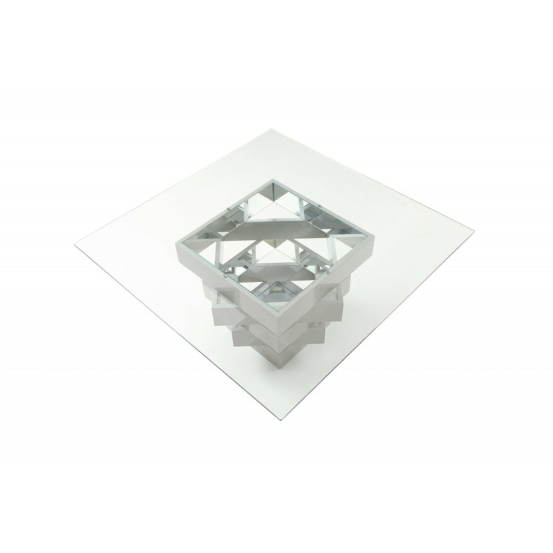 Akar Glass Top Dining Table