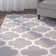 Tapis gris en laine touffeté géométrique fait main Blaisdell
