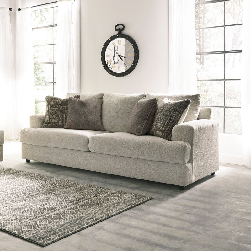 North Andover Upholstered 96'' Sleeper Sofa, Stone