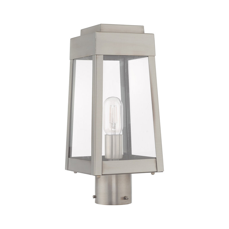 Antionetta Transparent Lantern Head, Brushed Nickel