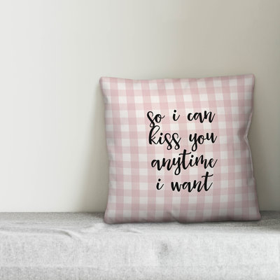 Plaid Throw Pillow