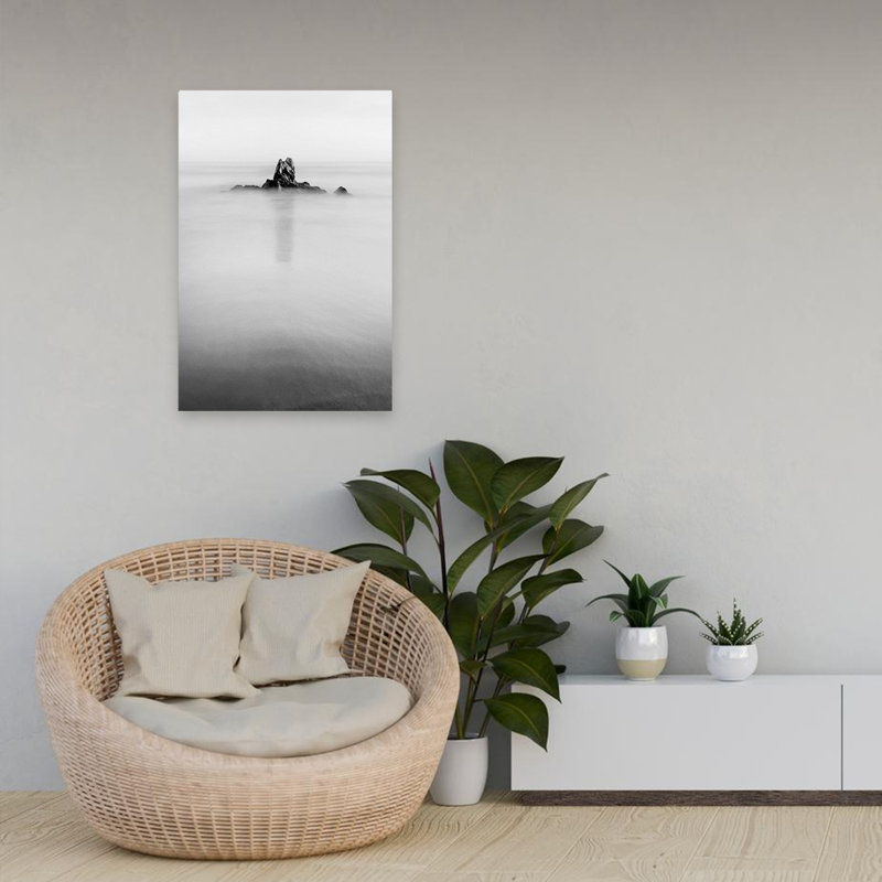 «In The Mist», art photographique de paysages côtiers, H 24 po x l 16 po