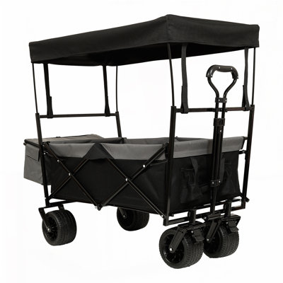 480Lbs Collapsible Wagon with Canopy