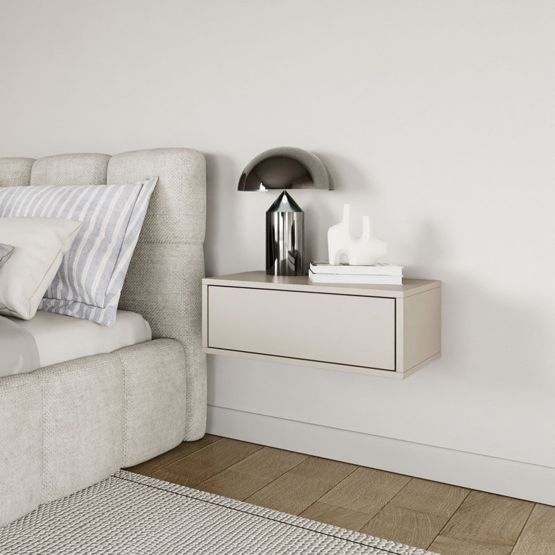 50cm W Manufactured Wood Bedside Table