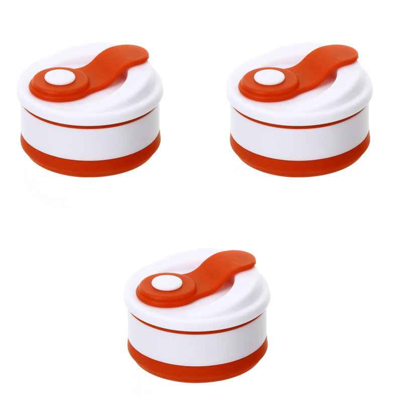 Bouteille d'eau incassable, Rouge, Ensemble de 3, 12 oz