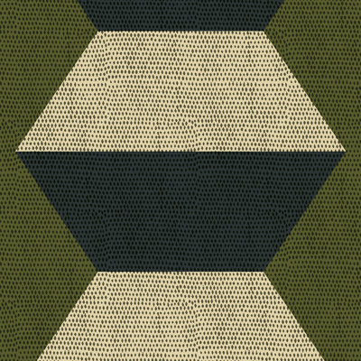 Infinity Blocks - Olive Taupe Wallpaper