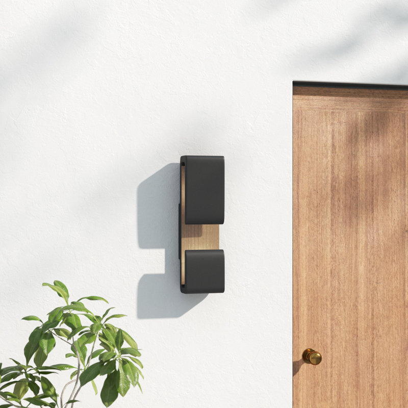 Wayburn LED Wall Light, Black, 22" H x 6.5" W x 4.5" D