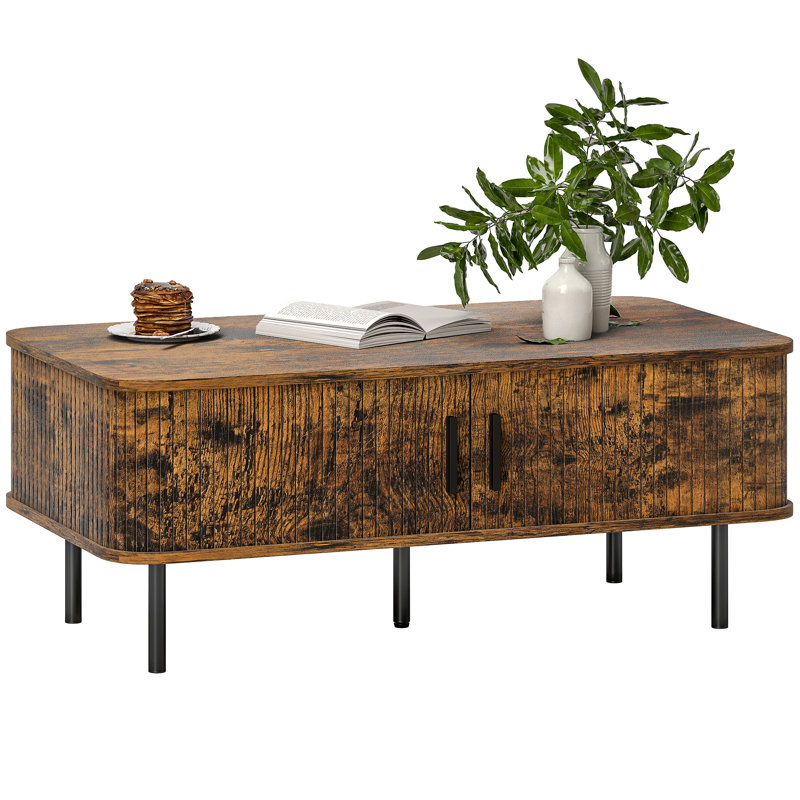 Coffee Table with Storage, Brown