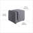 Stylish Pouffe for Modern Living Room, Grey | Dimensions: 20.9 x 16.9 x 16.5 inches | 28 DNS Grey Foam & 14 DNS White Foam for Ultimate Comfort | Versatile Seating or Footrest, Perfect for Any Space