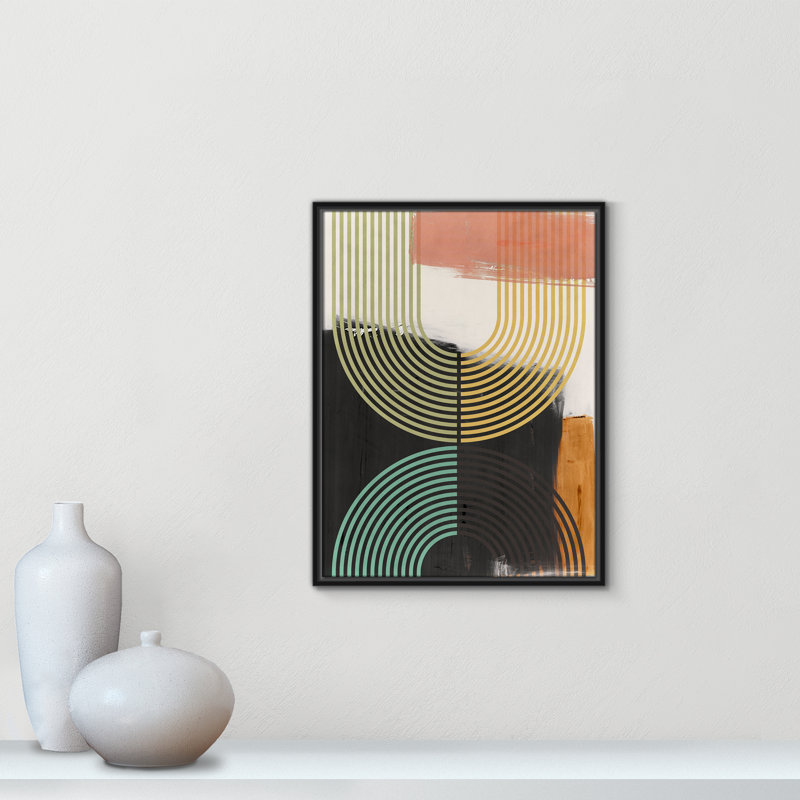 «Bolded II» par Isabelle Z, Toile avec cadre, Cadre flottant noir, L 19,5 po x H 25,5 po