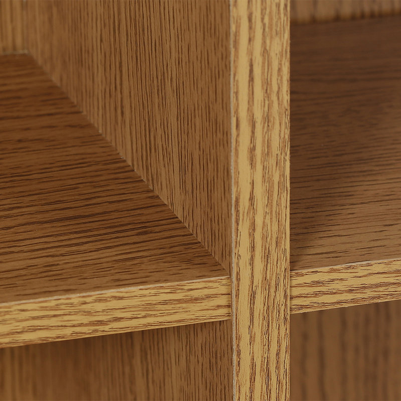 151cm H Media Shelves, Oak