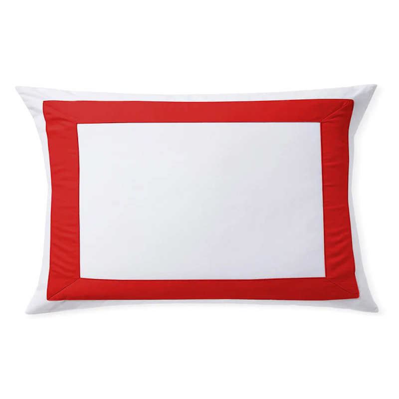 - Set of 7, California King, White/Red