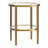 Hera 19.63'' Wide Round Side Table With Clear Glass Shelf-1935777267