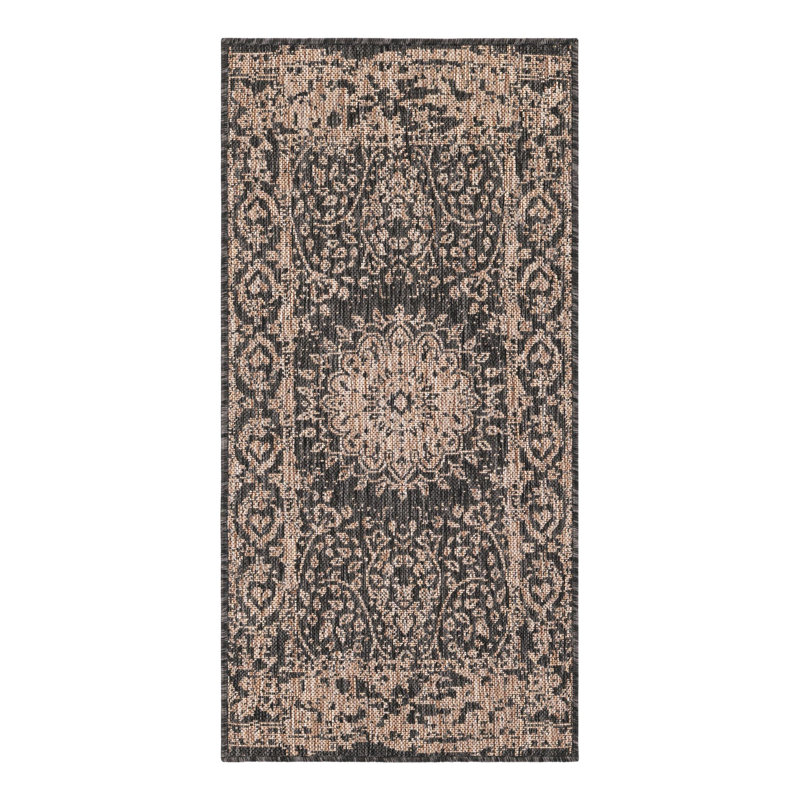 Tapis intérieur / extérieur Ornate Lamotte, Tapis de couloir 2 pi x 4 pi 1 po