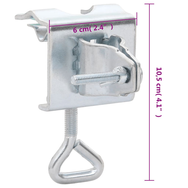 Pince pour parasol en acier galvanisé Spindell