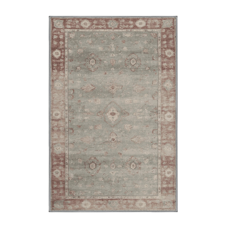 Machine Washable Overdyed Gray Area Rug, Rectangle 2' x 3'