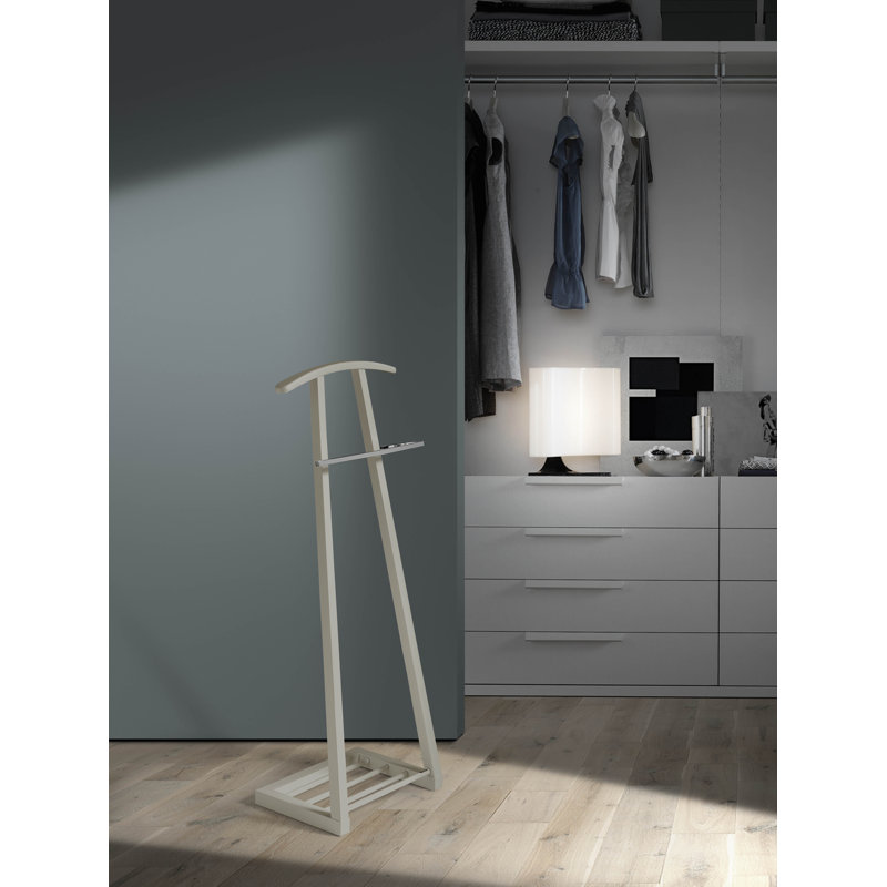 Solid Wood Freestanding Valet Stand, Mink