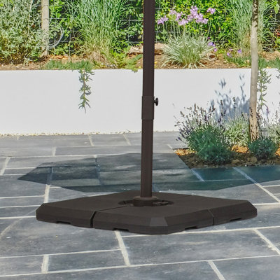 Poids de la base du porte-parapluie robuste - capacité de 264 lb, intempéries, facile à transporter, se tient debout par tous les temps