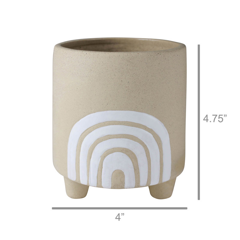 Ianna Ceramic Footed Rainbow Cachepot