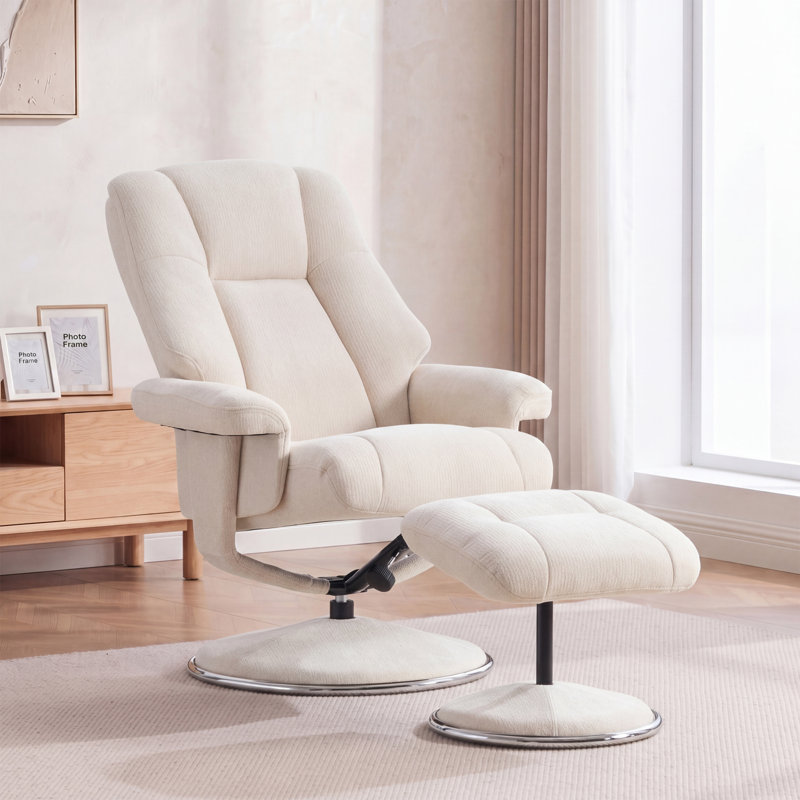 78cm Wide Chenille Swivel, Beige