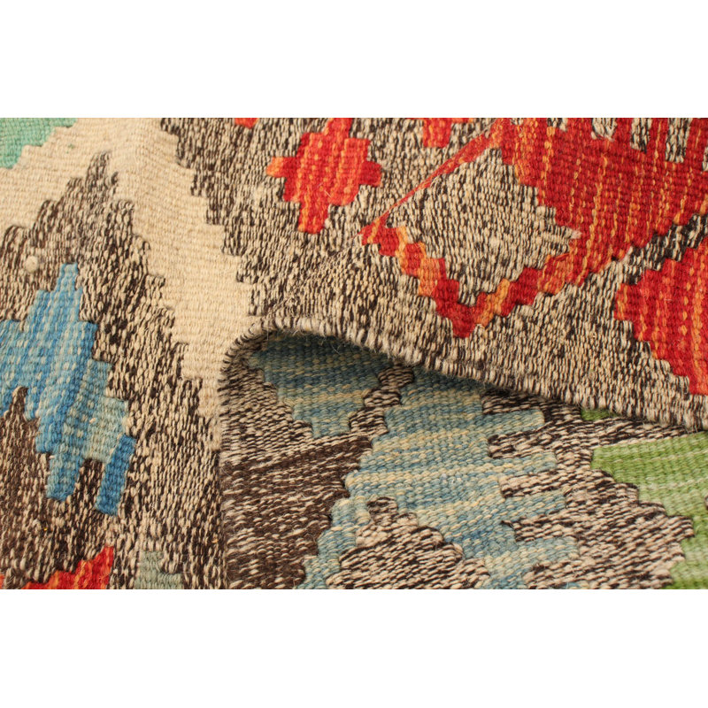 Tapis décoratif en laine noué à la main de conception unique 4 pi 8 po x 6 pi 7 po noué à la main New Age