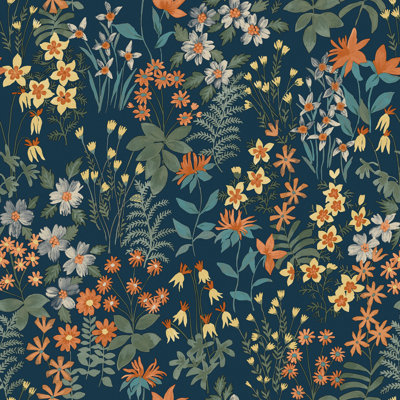 Arcadia Collection Classical Floral Wallpaper Roll