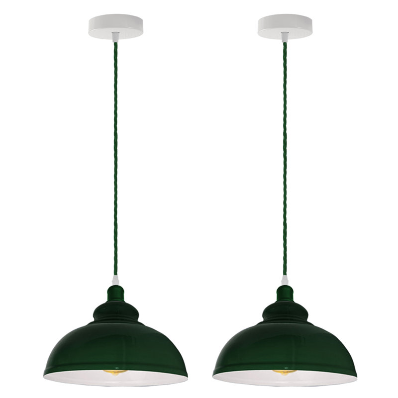 Ahearn 2 - Light Dome Pendant, No, Black/Green