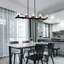 Noir pour îlot de cuisine - 10 - Luminaire suspendu en cristal moderne à hauteur ajustable G9 10 x G9 * Max 40W de style rétro, installation simple et mat, finition