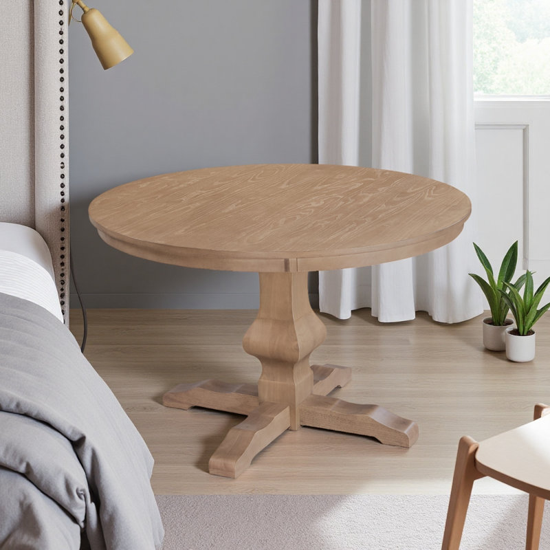 Table à manger ronde, Clair naturel