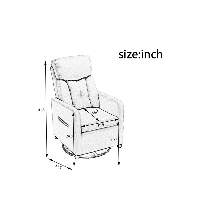 Chaise berçante Orian, Bleu marine