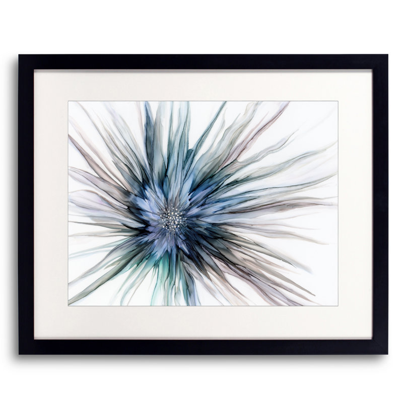 Ping Print, Black Single Picture Framed Paper, White, 24" H x 30" W