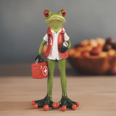 Figurine debout grenouille 6,5 H