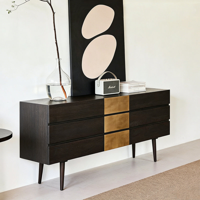 Buffet Italian Light Luxury, Black