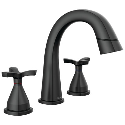 Stryke 3-Hole Widespread Pull Out Sprayer Bathroom Faucet, 2-Handle Bathroom Sink Faucet