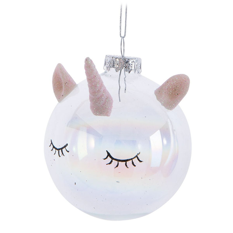Ornement boule de licorne