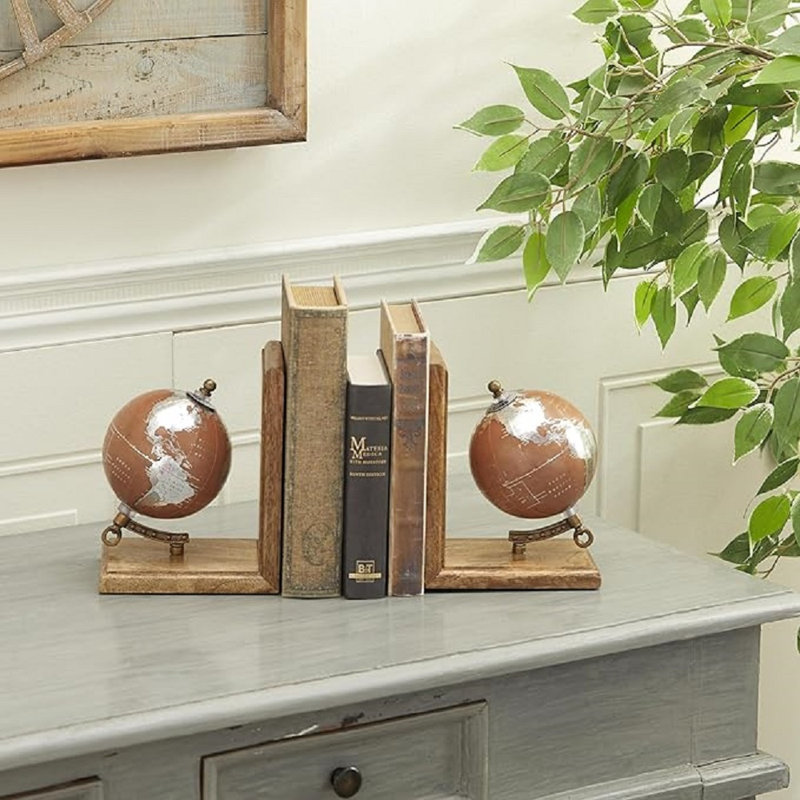 Ensemble de serre-livres en bois