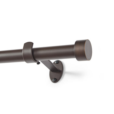 Victorine Cap Finial Single Curtain Rod