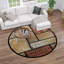 Tapis de zone rouge floral Lares-25913609